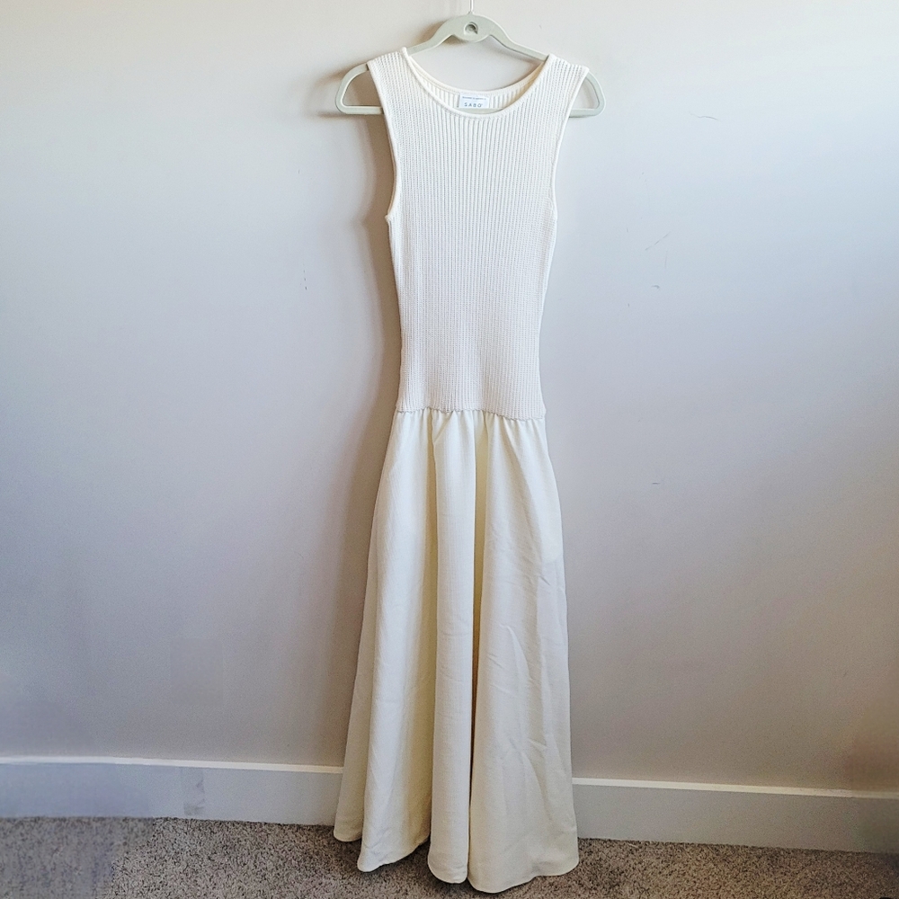 Sabo Skirt Cream Maxi Dress - Picture 8 of 12